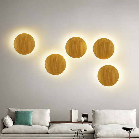 Lampe murale en bois moderne