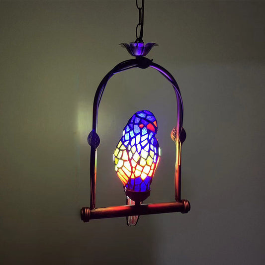 Lampe vintage perroquet